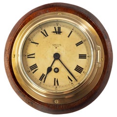 Vintage Smiths Astral Brass Bulkhead Clock