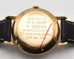 Smiths Imperial 9ct Gold Tw Tone Dial 19 Jewels Men's Wrist Watch