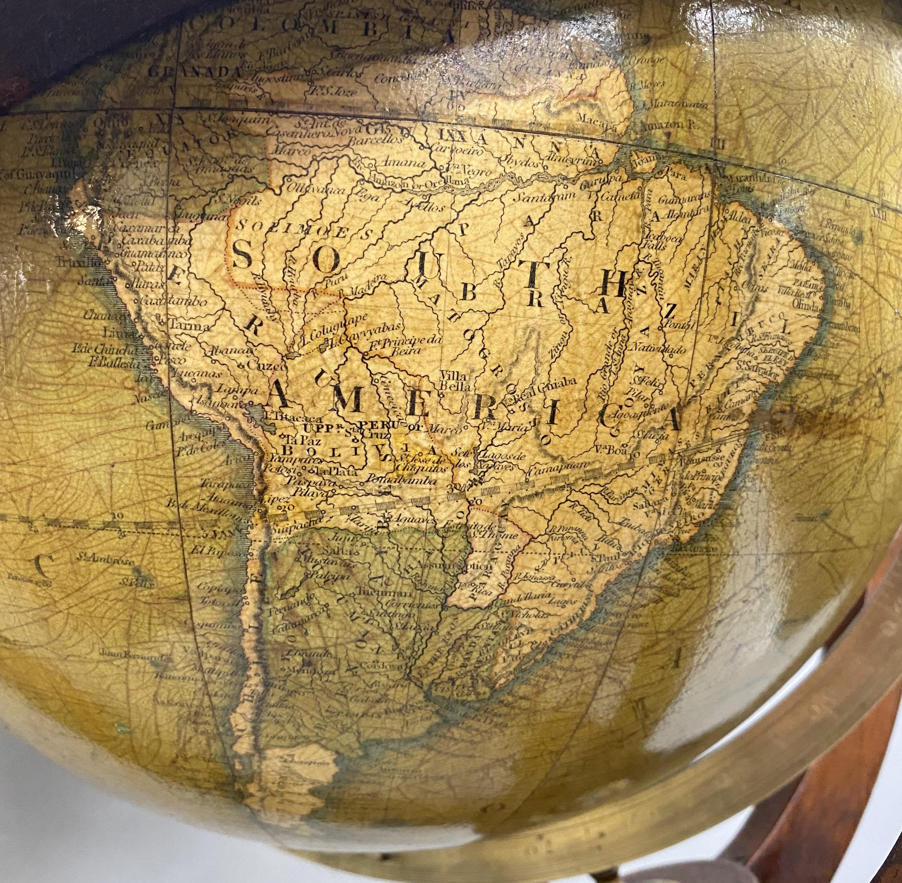 Smith’s Terrestrial Globe on Mahogany Stand circa 1830 3