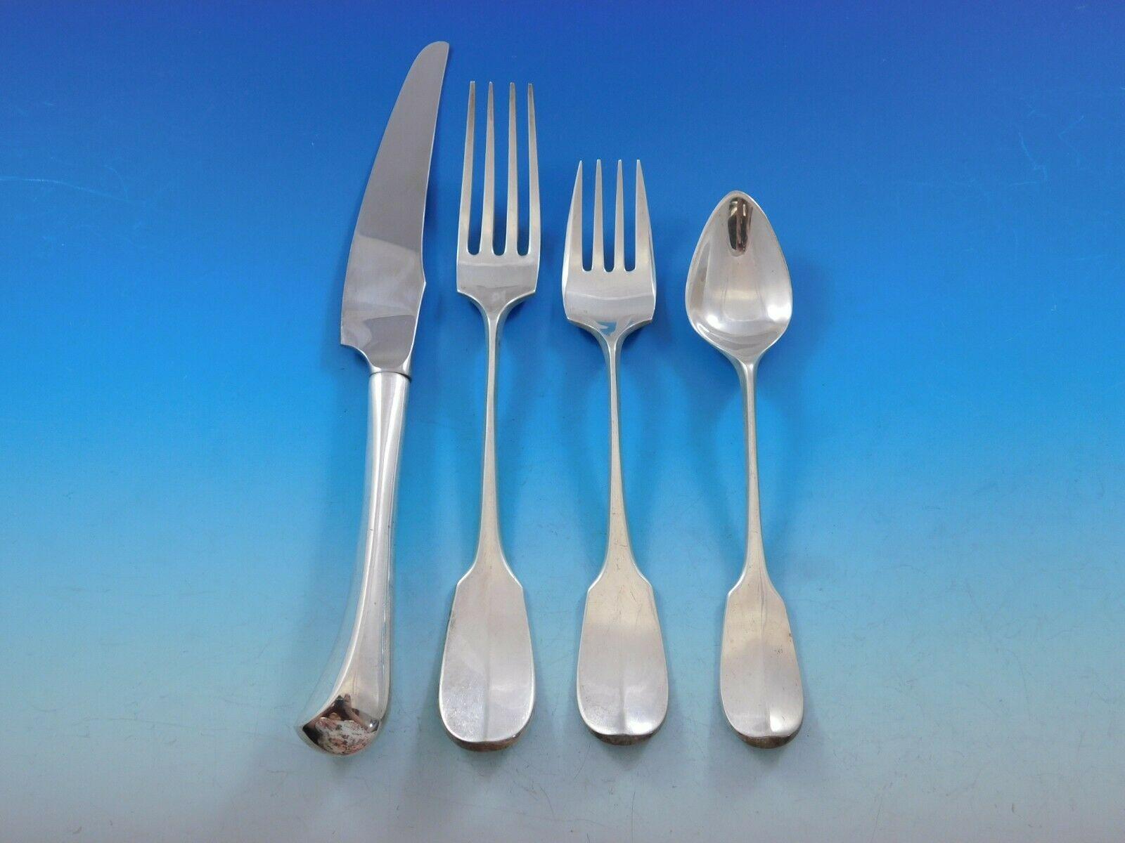 Smithsonian by Kirk Sterling Silver Flatware Set for 8 Service 45 Pieces Dinner In Excellent Condition In Big Bend, WI