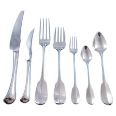 Smithsonian by Stieff Sterling Silver Flatware Set for 8 Service 59 pcs Dinner