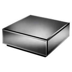 smoked mirror coffee table Smocked Mirrored Coffee Table