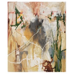 "Humo y espejos", gran cuadro abstracto de Kathi Robinson Frank