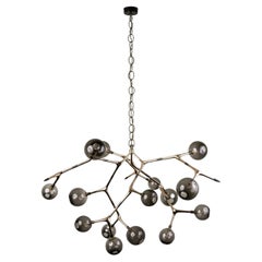 Smoke and Polished Bronze Maratus 15 Pendant Lamp by Isabel Moncada