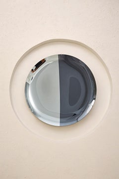 Smoke and Silver Concave Mirror by Homa