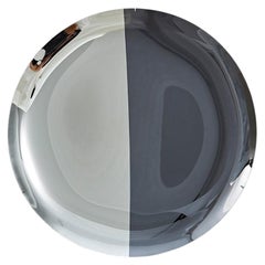 Smoke and Silver Concave Mirror by Homa