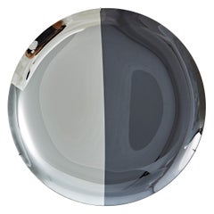 Smoke and Silver Concave Mirror