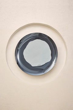 Smoke and Silver Loop II Concave Mirror by Homa