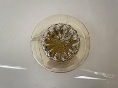 Smoke Bubble Glass Flush Mount Ceiling Lamp by Peill Putzler, 1960s, Germany