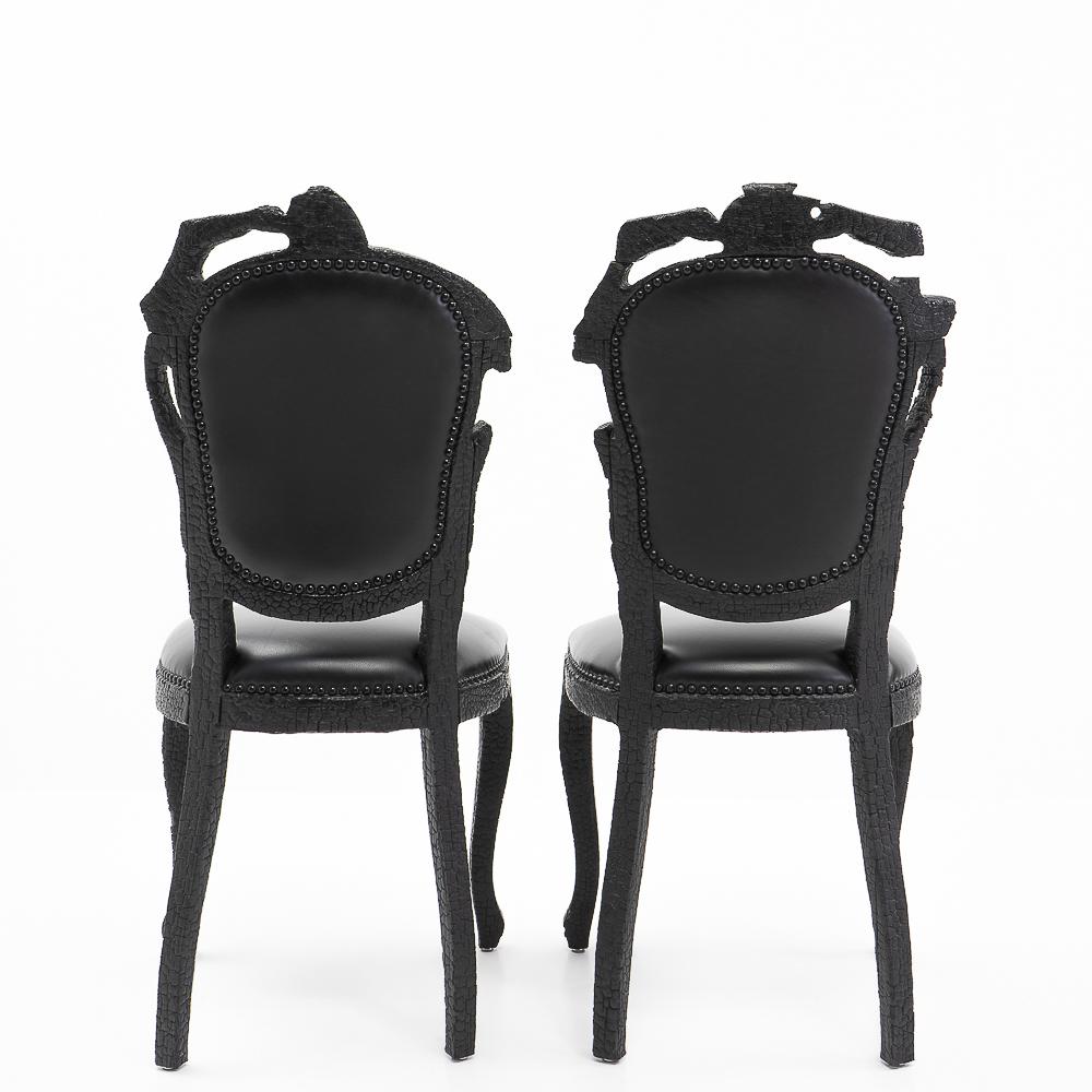 Mid-Century Modern Smoke Chairs by Maarten Baas for Moooi, 2000s For Sale