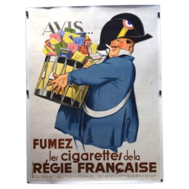 Smoke Cigarettes of the French Board Poster, 1935