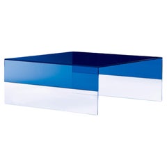 Smoke Coffee Table in Blue Toughened glass by Marcel Wanders for Cappellini