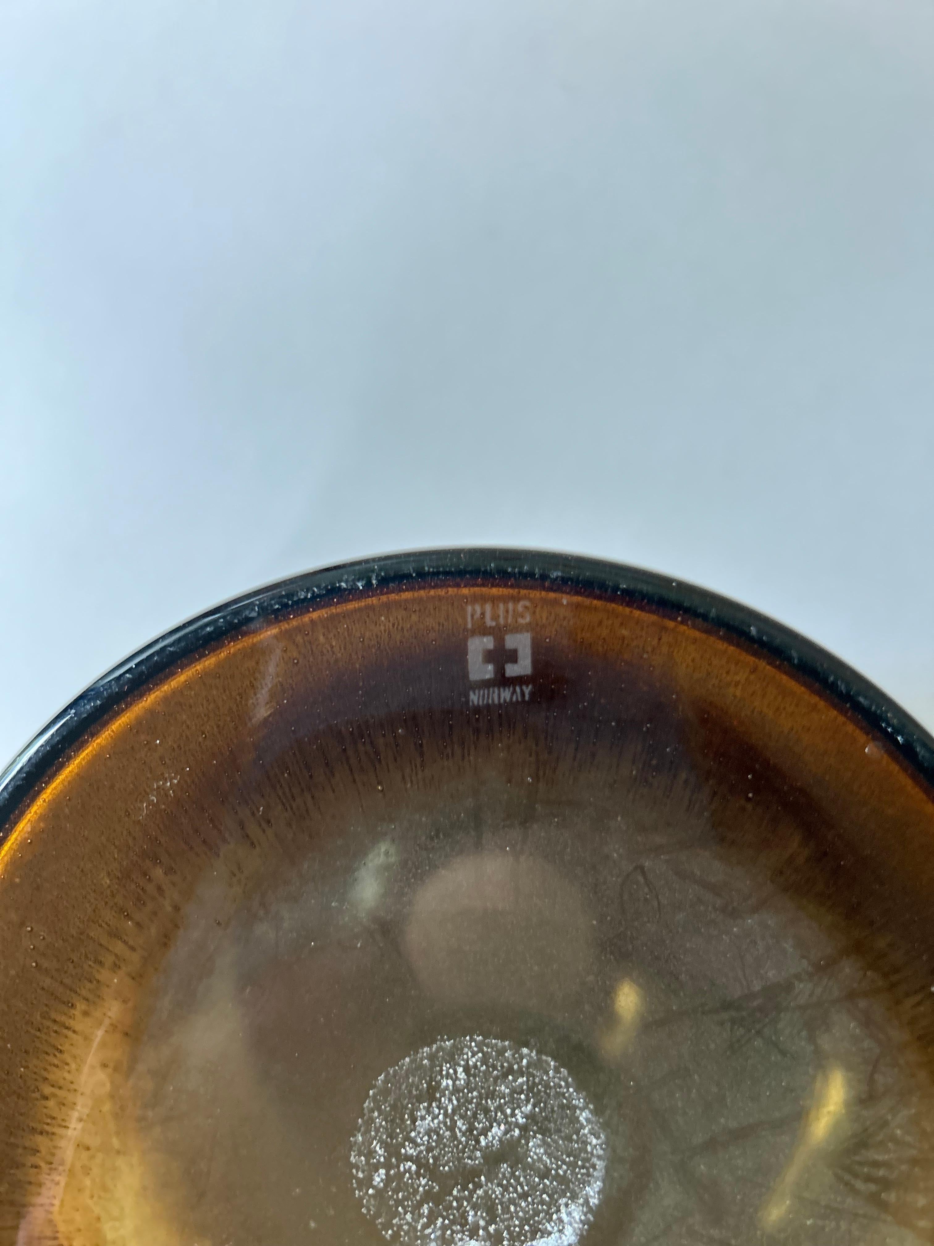 Vase aus rauchfarbenem Glas von Richard Duborgh für PLUS Glass, Norwegen 1970er Jahre im Zustand „Gut“ im Angebot in Barcelona, ES