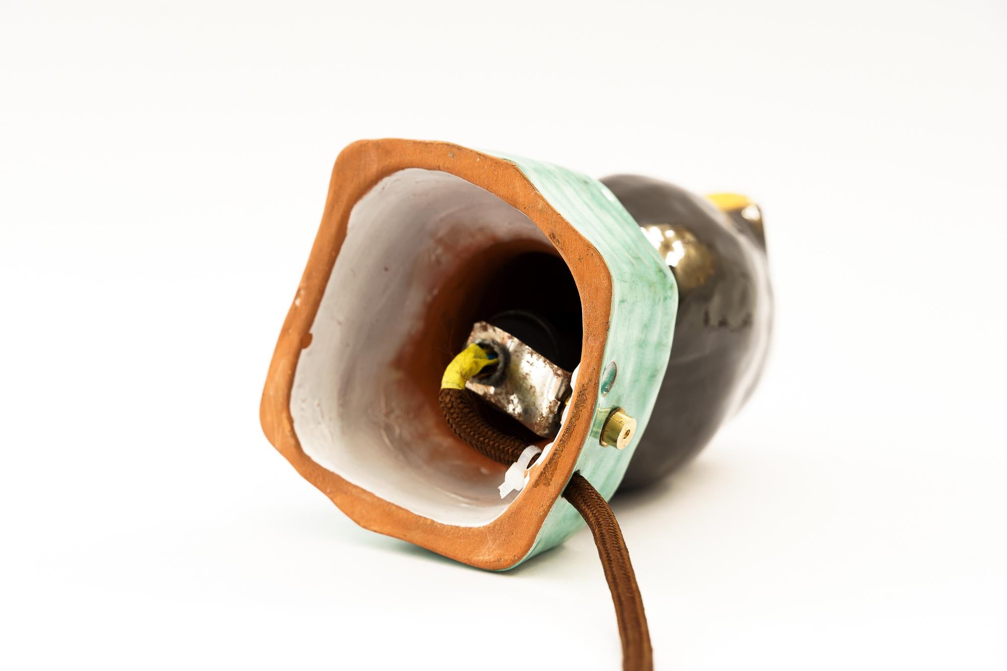Peint Distracteur de fumée hibou gmundner en céramique vers les années 1950 en vente