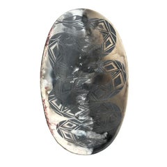 Smoke-Fired Wall Hanging - Snake Yin Yang