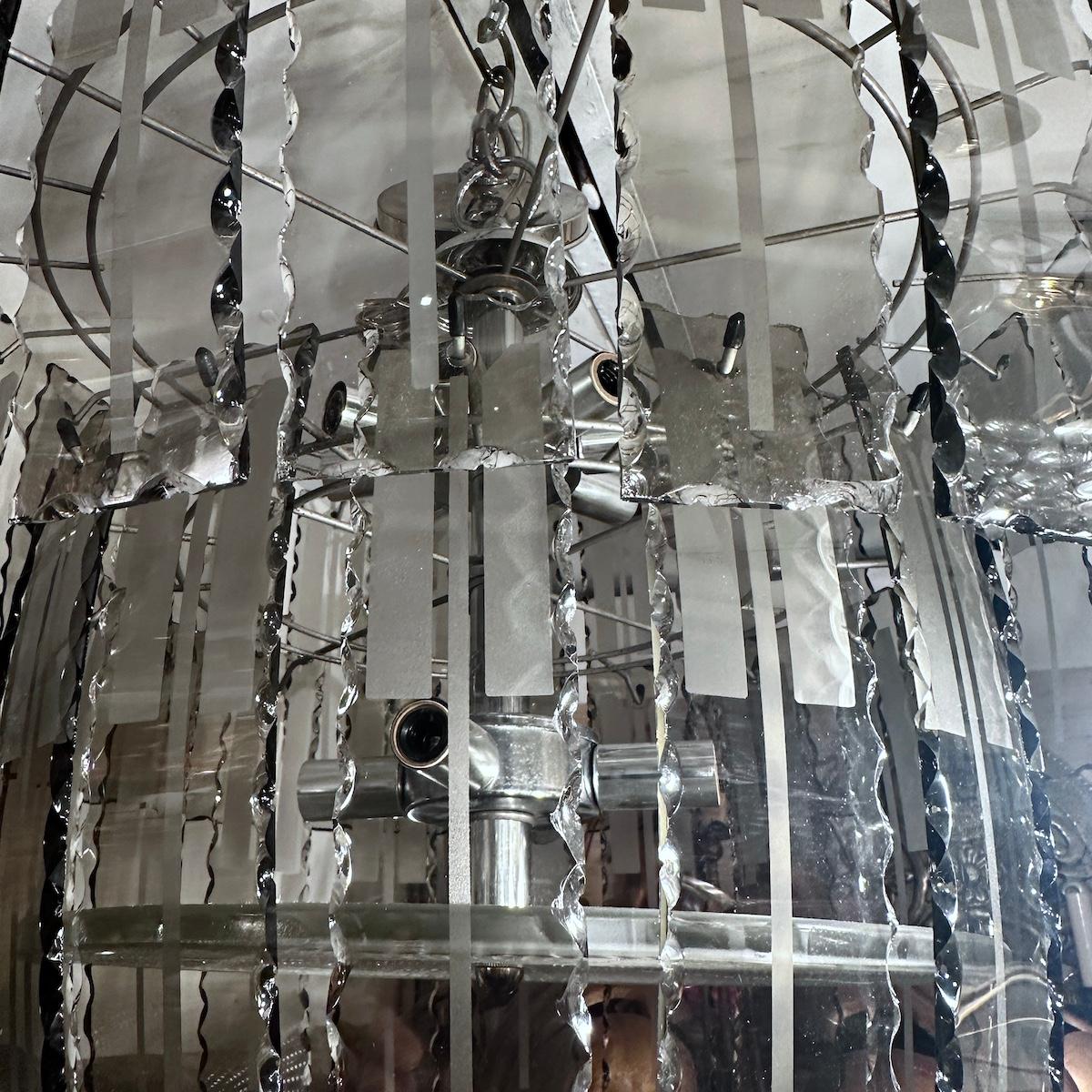 Lustre en verre fumé en vente 2