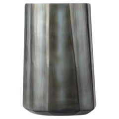 Smoke Grey Extra Tall Glass Vase, Romania, Contemporary