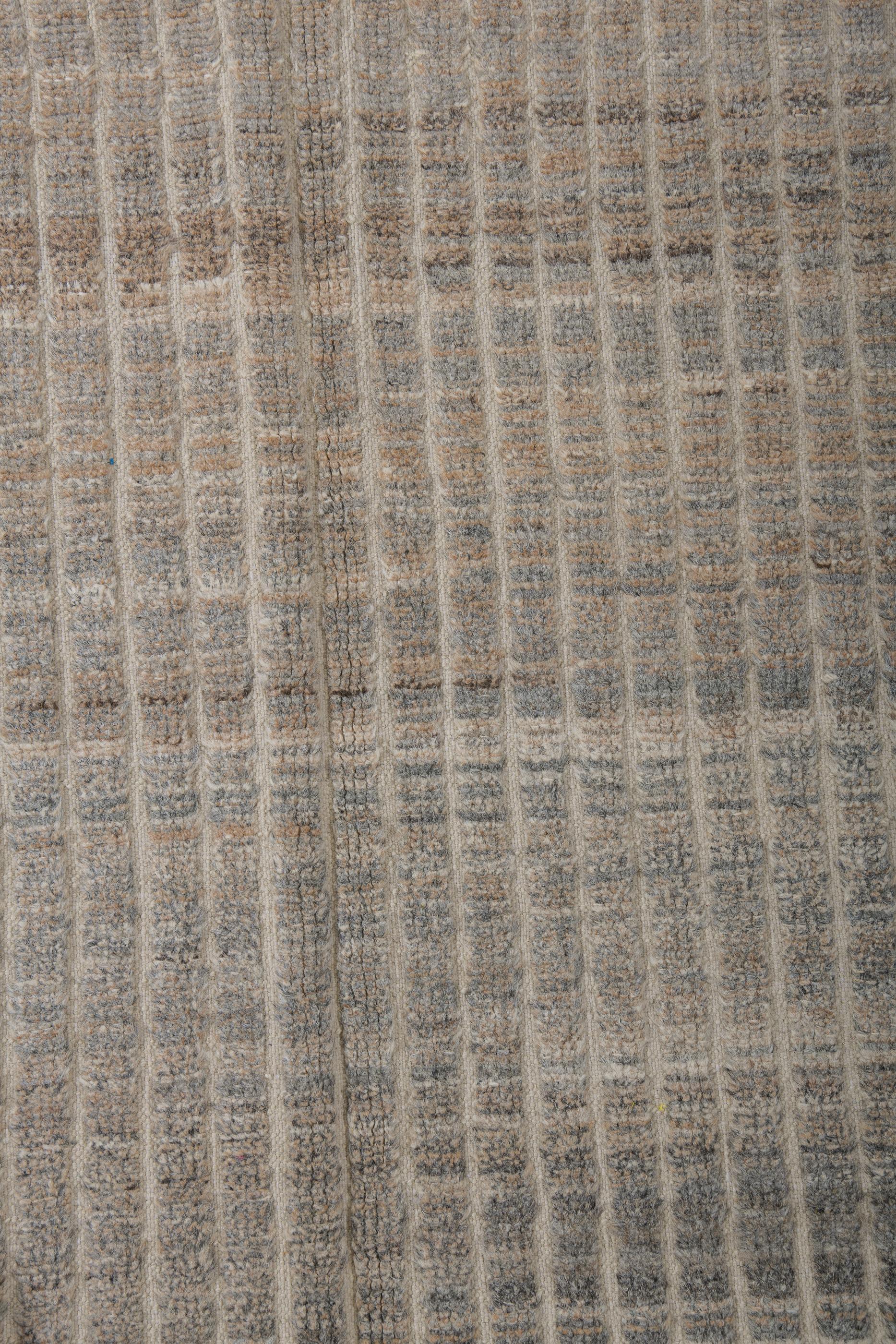 Afghan Gris fumée Tons orange crépusculaire - Tulu en vente