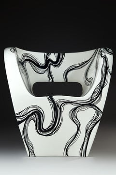 Smoke - Little Albert armchair by Ron Arad, hand-painted, Signed Amane