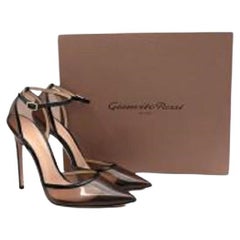  Gianvito Rossi Smoke PVC Plexi 120 Heeled Sandals - 38.5