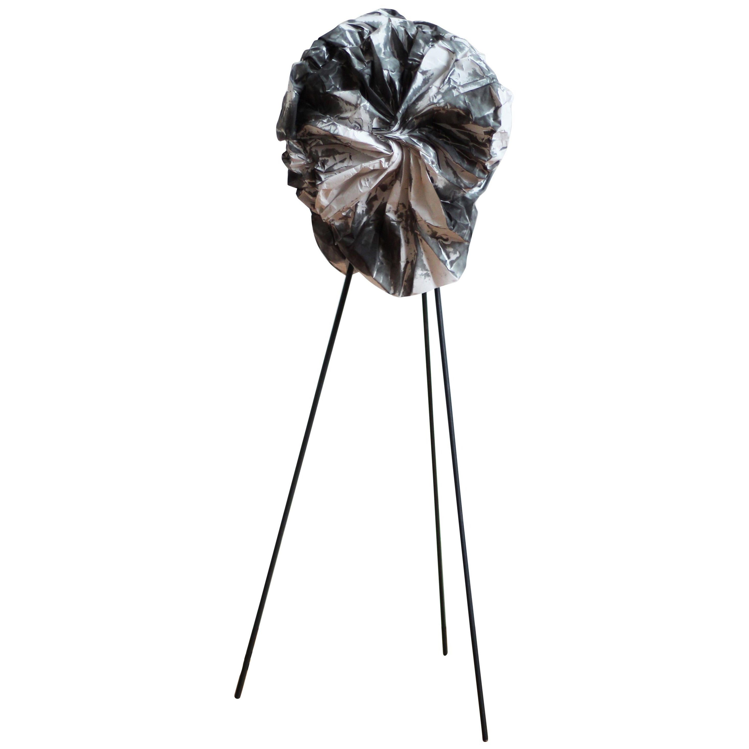 Lampadaire sculptural fumé de Camille Deram en vente