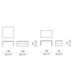 Smoke Small Coffee Table in Toughened glass by Marcel Wanders for Cappellini