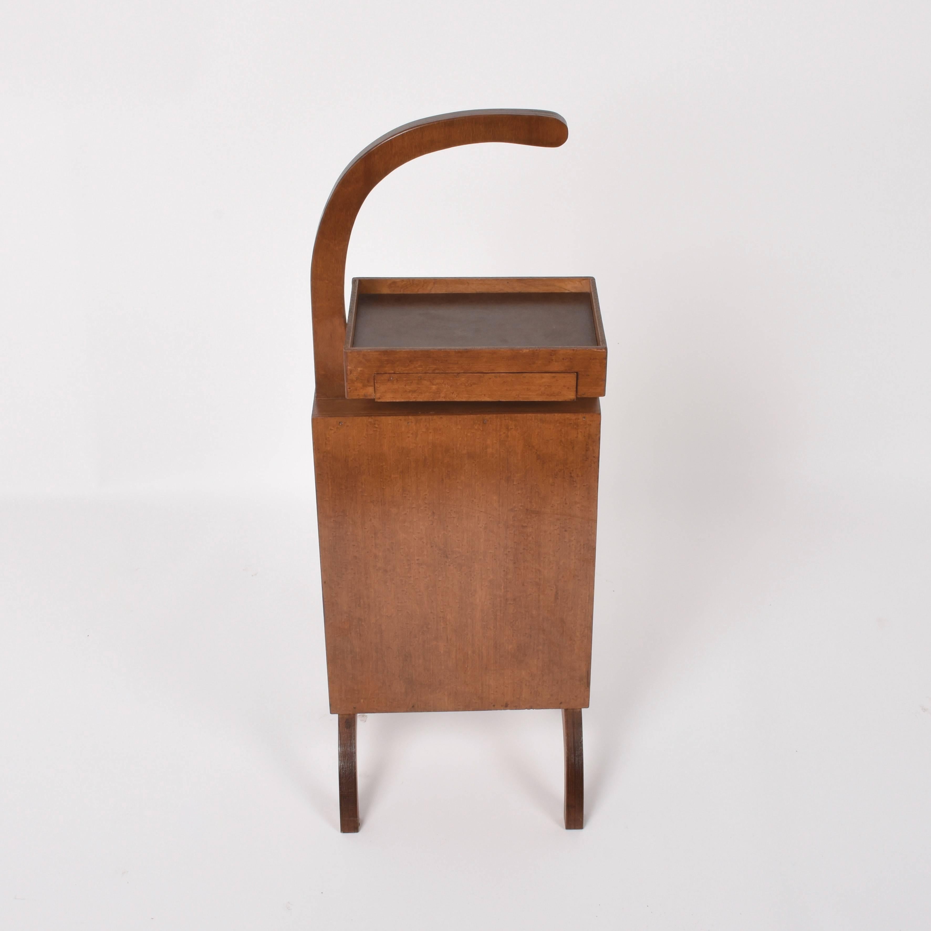Smoke Table or Telephone. in Wood and Mdf Medium-Density Fibreboard, Italy 1960s 2
