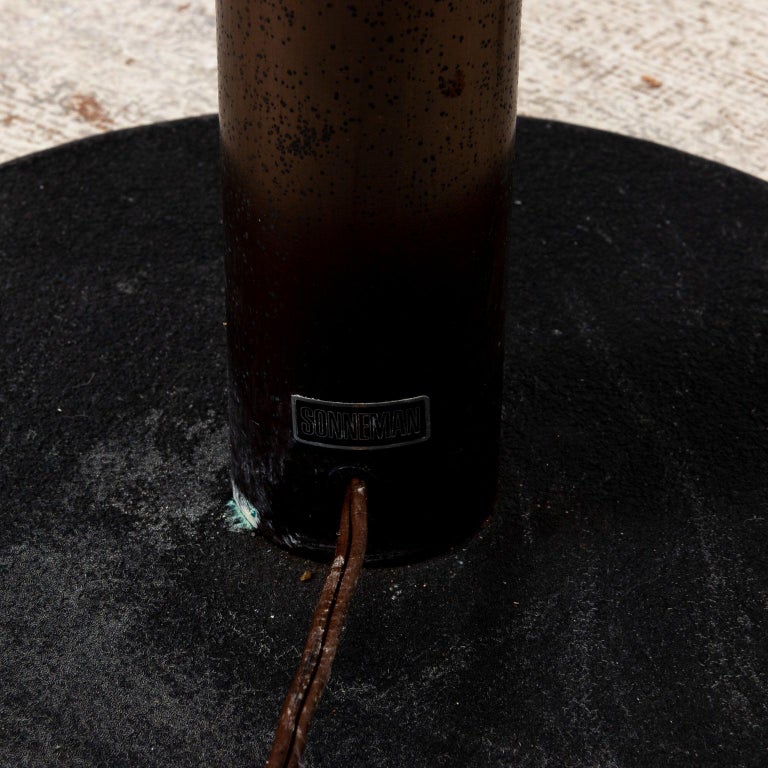 Smoked Acrylic Shade Floor Lamp For Sale at 1stDibs