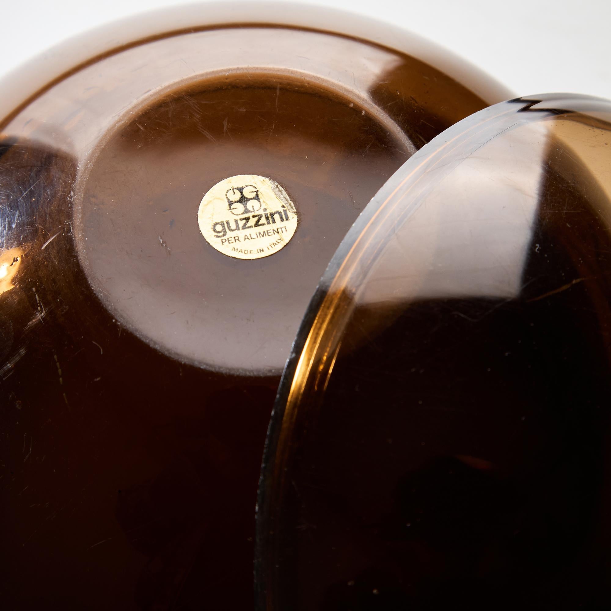 Smoked Ball Ice Holder by Paolo Tilche for Guzzini, Italy 1980s For Sale 3