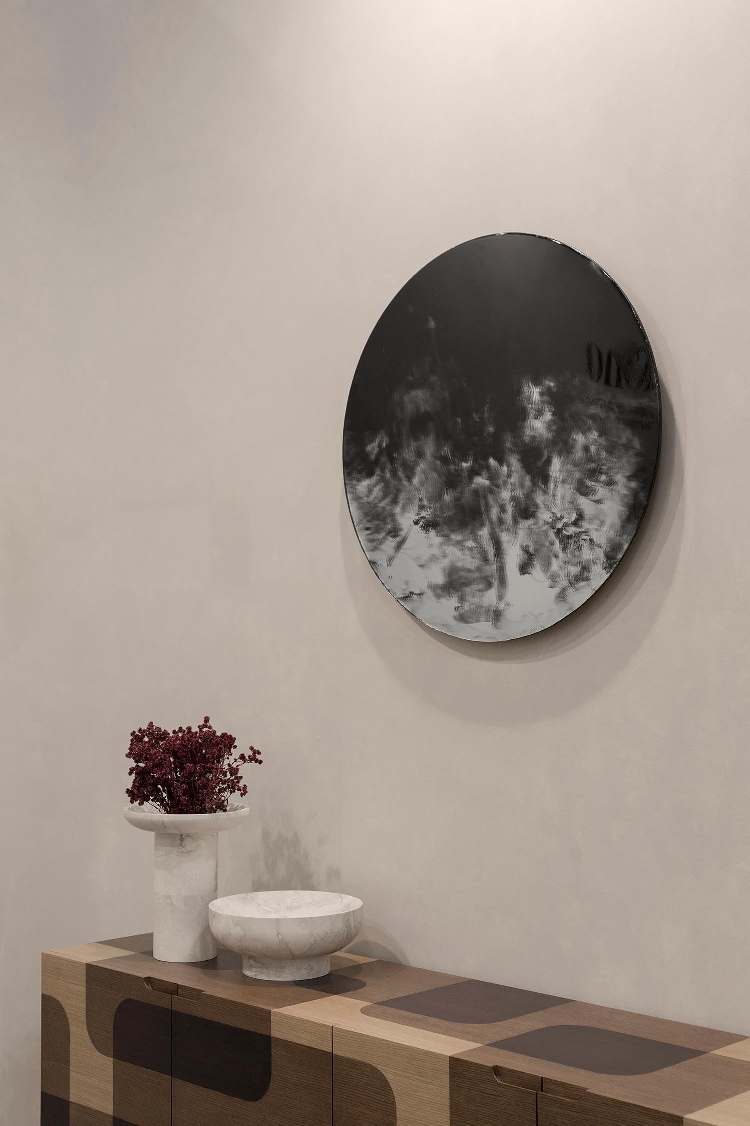 Contemporary Smoked Black Large Mirror by Joel Escalona For Sale