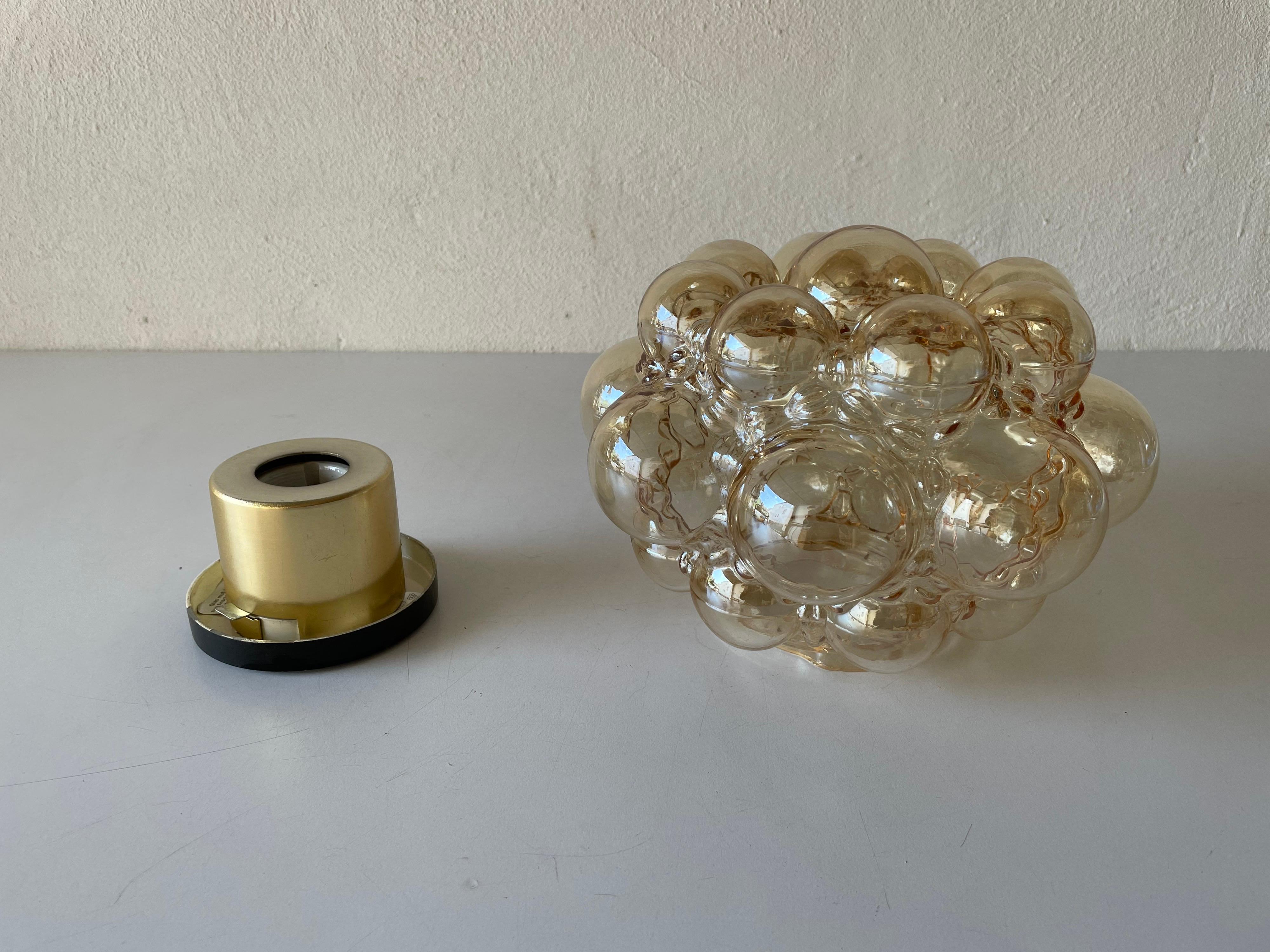 Smoked Bubble Glass Ceiling Light by Helena Tynell for Limburg, 1960s Germany 1