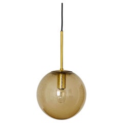 Smoked Bubble Glass Pendant Lamp by Limburg Smoked Bubble Glass Pendant Lamp by Limburg