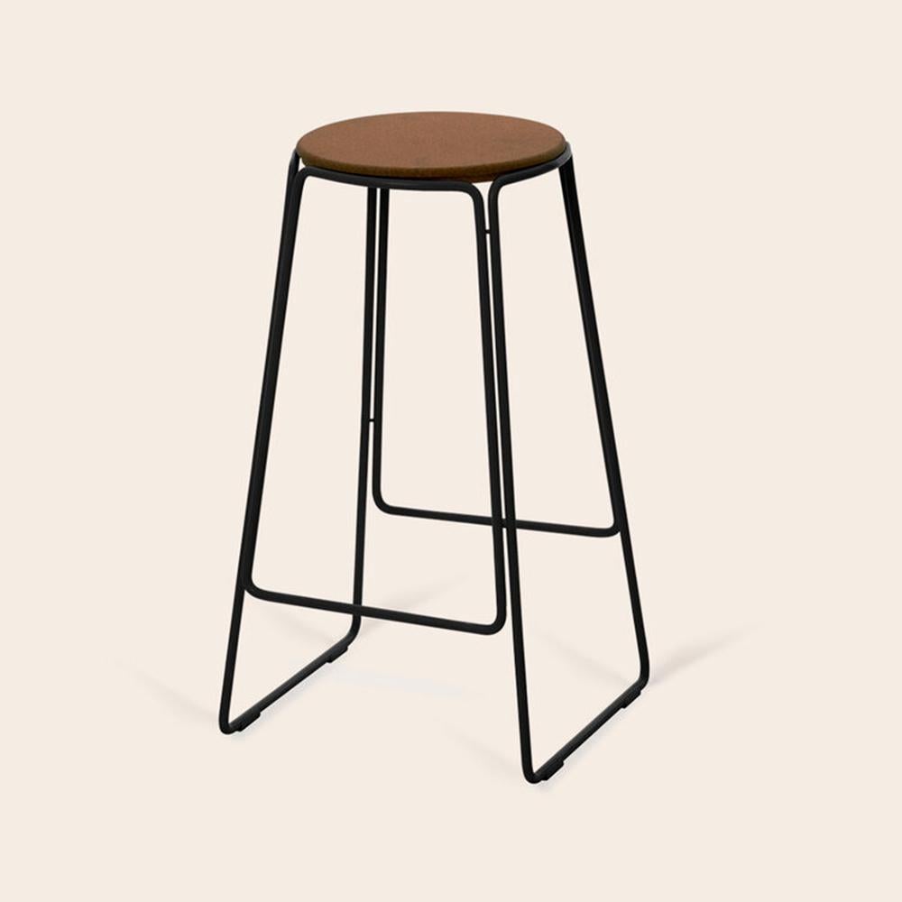 Smoked Cork Prop Stool by OxDenmarq
Dimensions: D 41 x W 41 x H 70 cm
Materials: Cork, Black Powder Coated Steel
Also Available: Different colors available,

OX DENMARQ is a Danish design brand aspiring to make beautiful handmade furniture,
