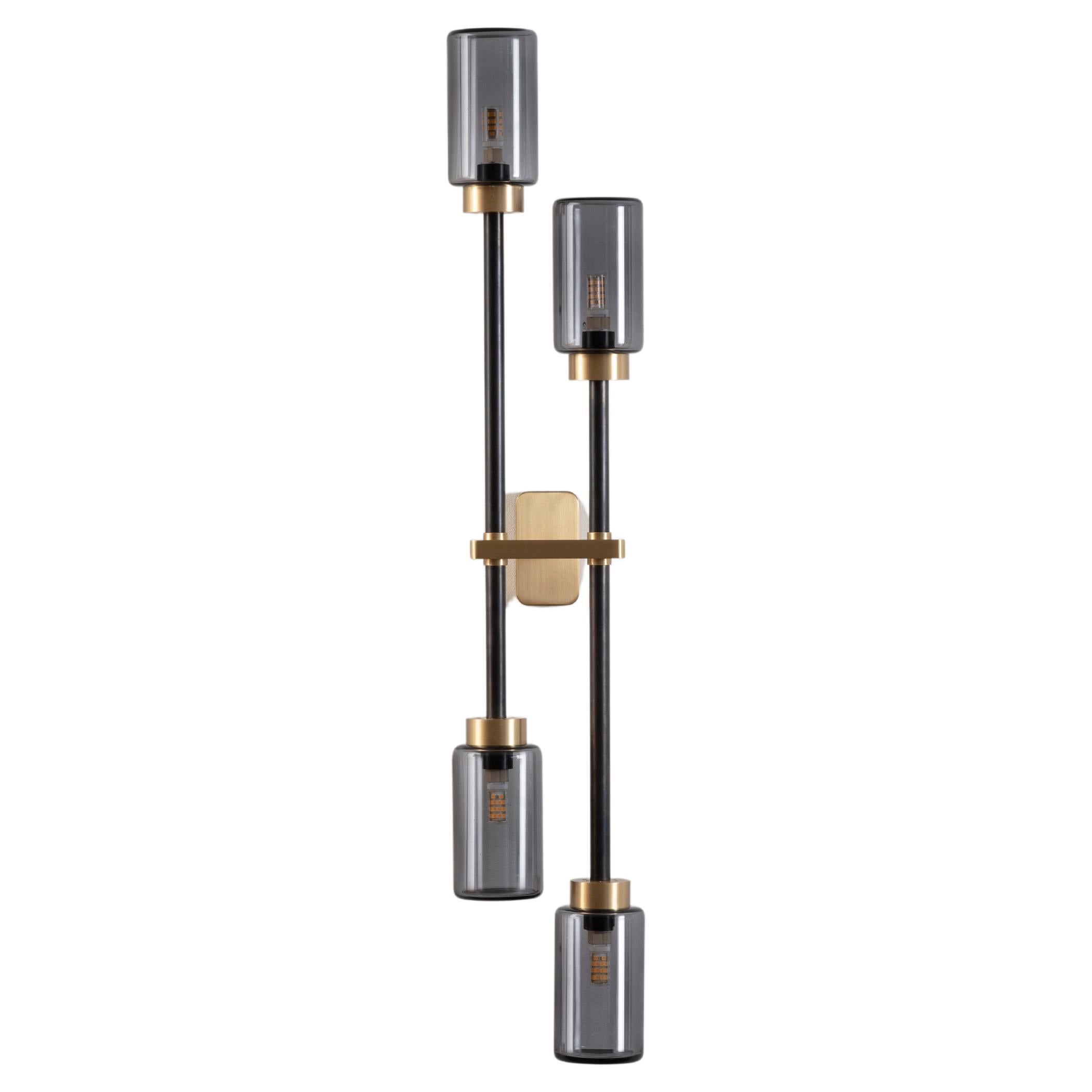 Doppia applique Farol fumé di Bert Frank