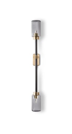 Smoked Farol Single Wall Light by Bert Frank