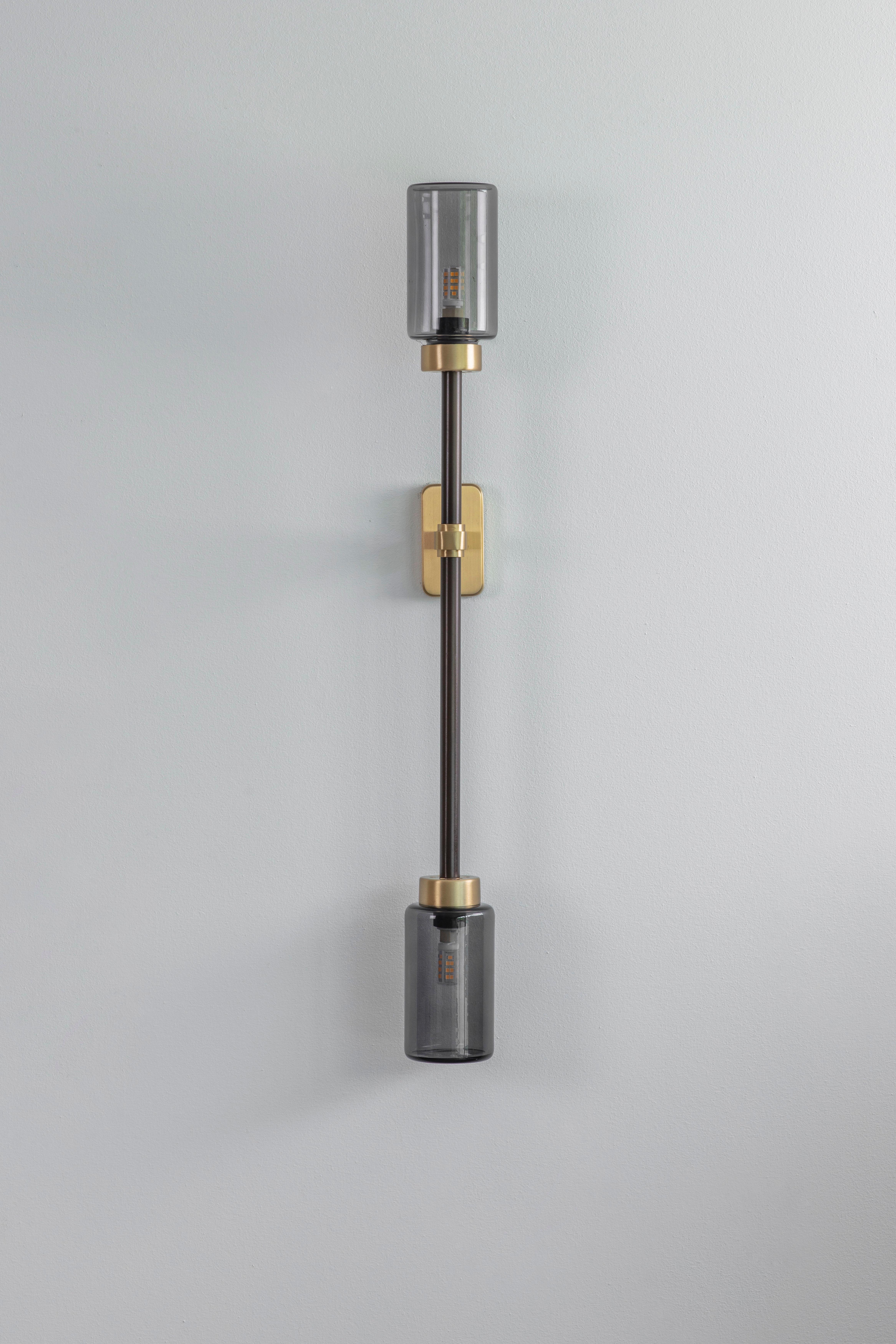 Smoked Farol Single Wall Light by Bert Frank In New Condition For Sale In Geneve, CH