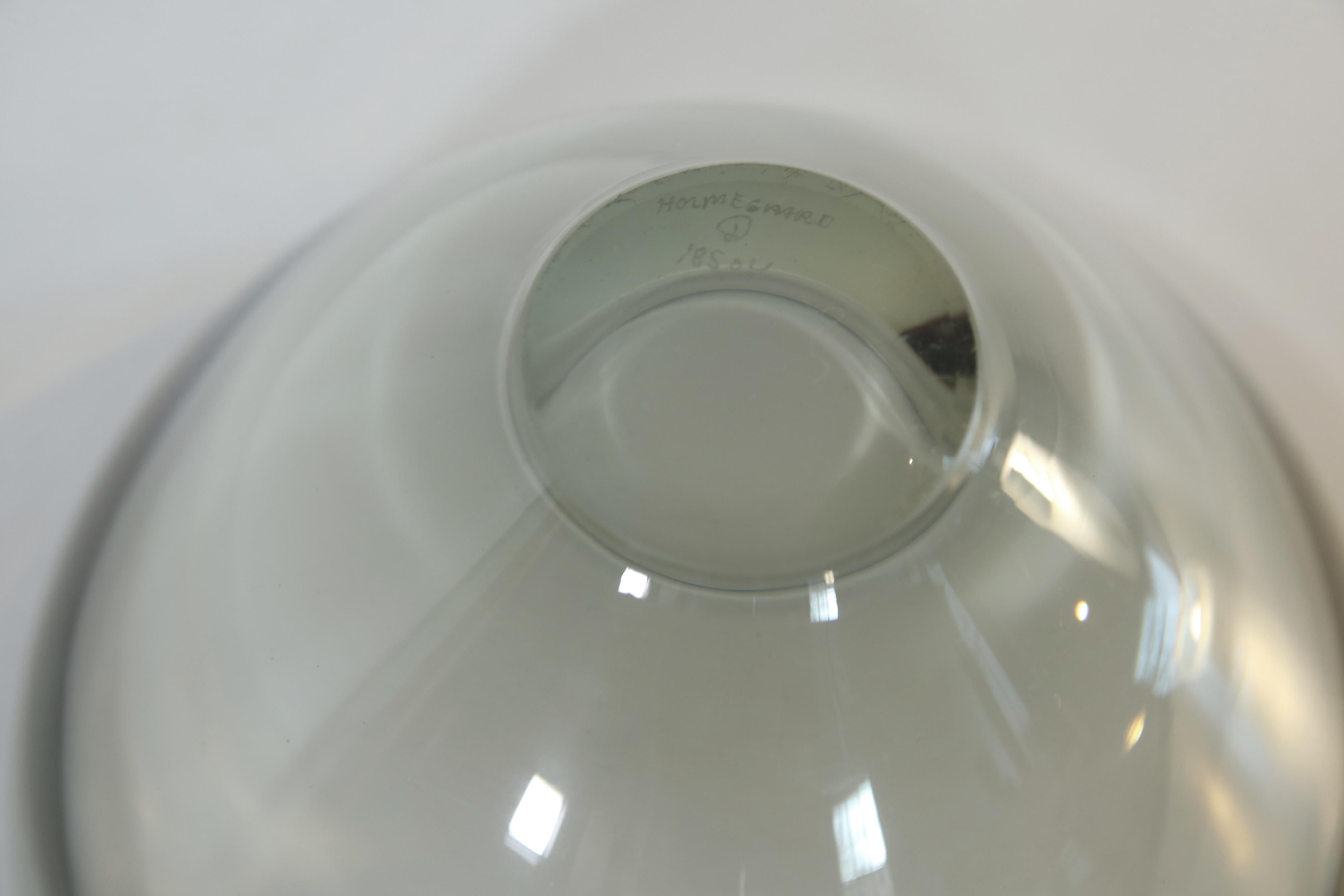 Danish Smoked Glass Bowl by Per Lütken for Holmegaard Model 18504, 1960's For Sale