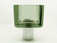 Wandleuchter aus Rauchglas und verchromtem Metall, 1960er Jahre, von F. Poli für Seguso