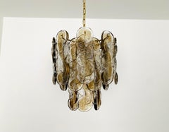 Lampadario Citrus in vetro fumé di J.AT. Kalmar