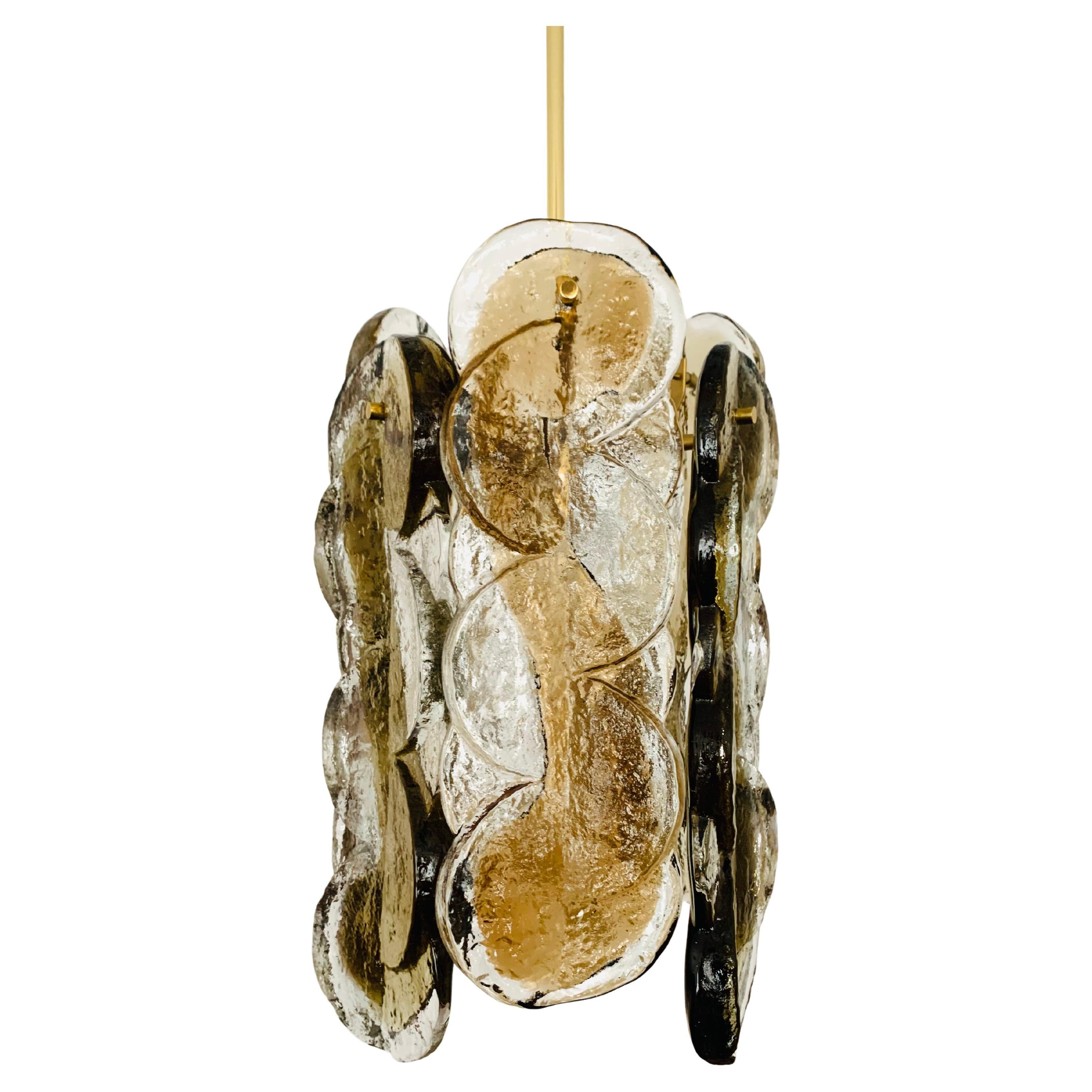 Smoked glass Citrus chandelier from J.T. Kalmar