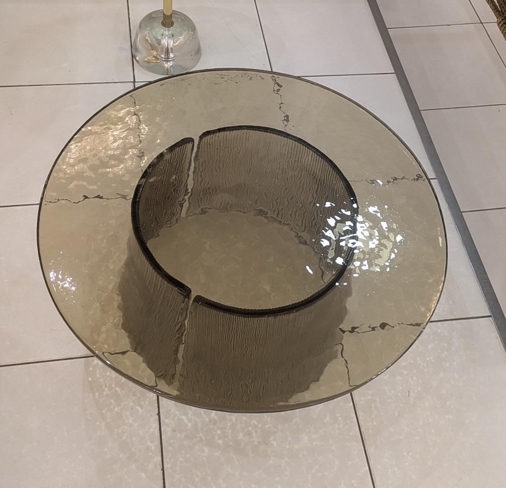 XXIe siècle et contemporain Table à cocktail en verre fumé en vente