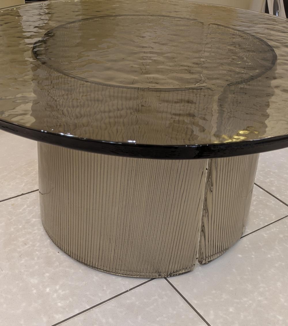 Verre Table à cocktail en verre fumé en vente