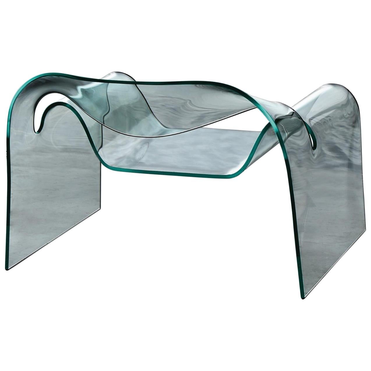 Silla de cristal ahumado Fiam Italia Ghost  por Cini Boeri en venta 1