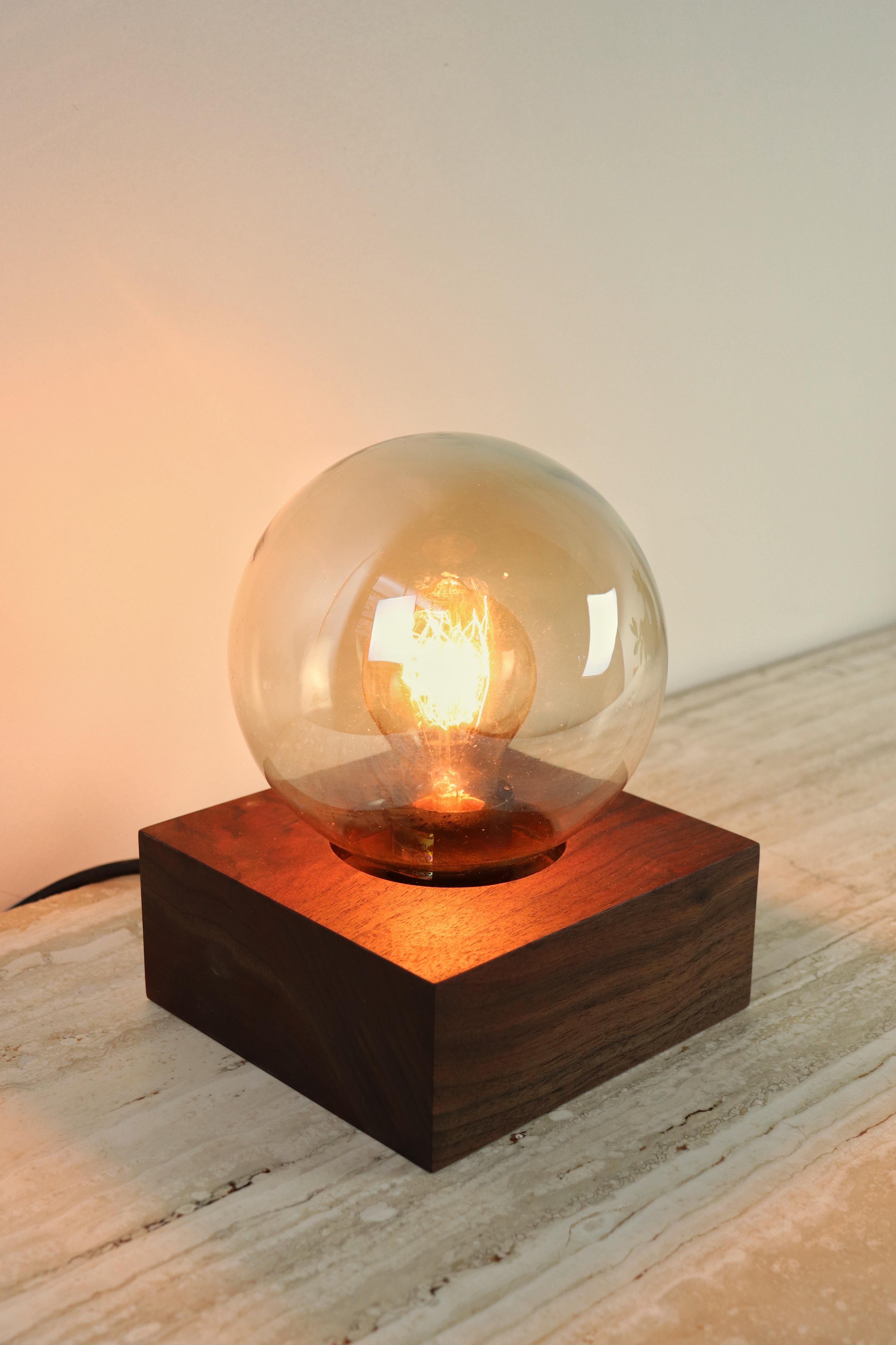 made globe lamp