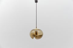 Smoked Glass Lamp "Wave" by Koch & Lowy for Peill & Putzler, 1960s