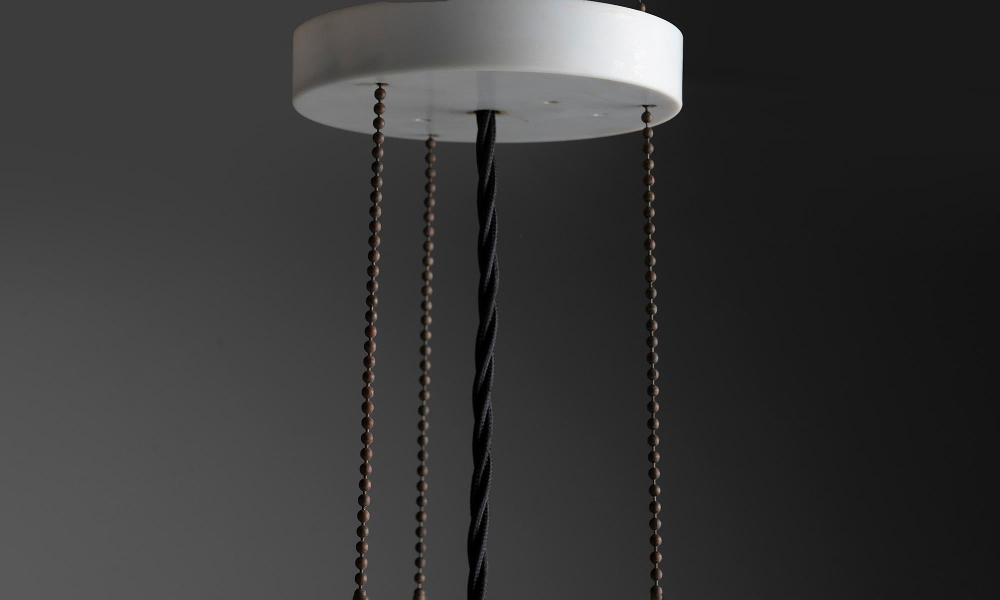 Dutch Smoked Glass Pendants by RAAK, Netherlands circa 1970 For Sale