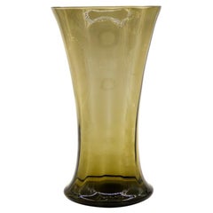 Smoked Glass Vase, Doyen Glassware, 1930s