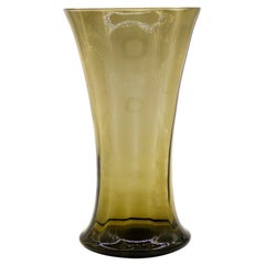Smoked Glass Vase, Doyen Glassware, 1930s