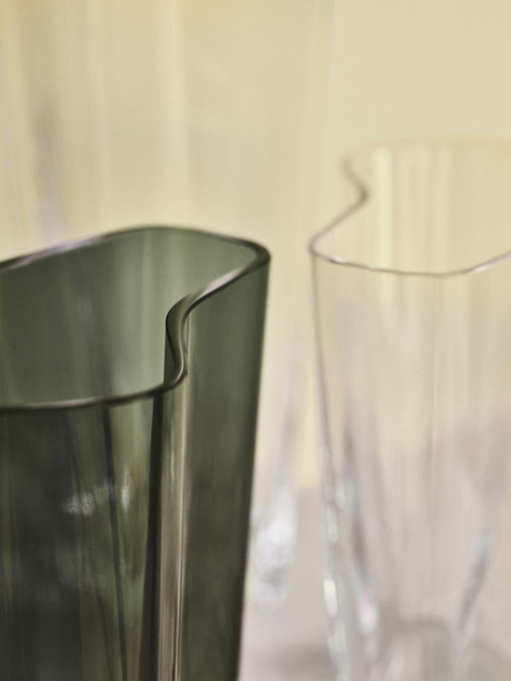 Danish Collect Smoked Glass Vase SC35 Design by Space Copenhagen for & Tradition For Sale