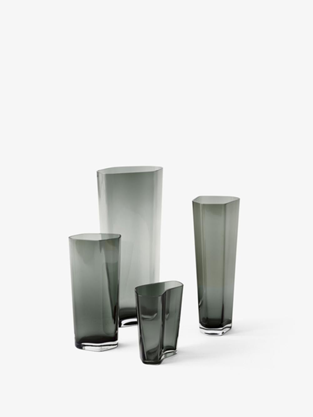 Contemporary Collect Smoked Glass Vase SC35 Design by Space Copenhagen for & Tradition For Sale